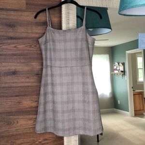 Light gray plaid dress